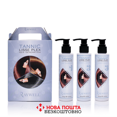 Raywell Tannic Lisse Набір для випрямлення та відновлення волосся TANNIC LISSE фото