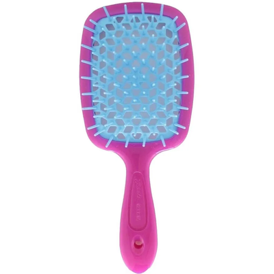 Расческа для волос Janeke Superbrush, малиновая с синим Standart Superbrush фото