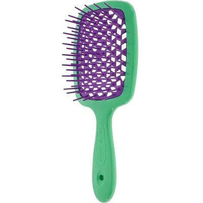 Гребінець для волосся Janeke Standart Superbrush, зелений з фіолетовим Standart Superbrush фото