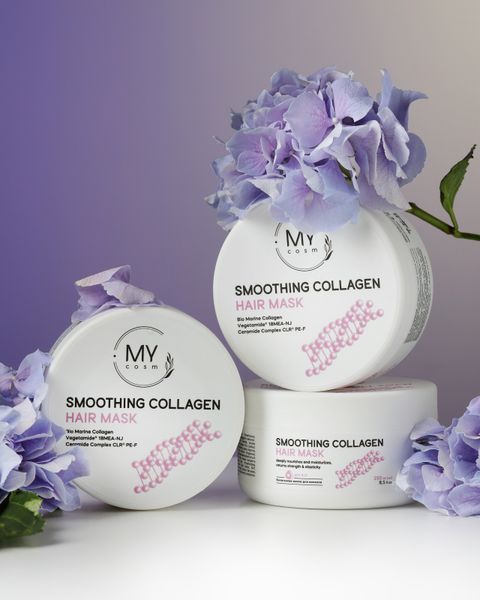 Коллагеновая маска MY COSM Smoothing Collagen Mask для разглаживания волос 250мл