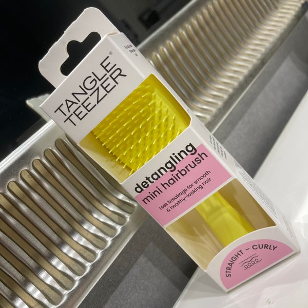 Расческа для волос Tangle Teezer The Wet Detangler Mini Hyper Yellow