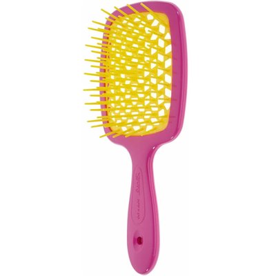 Гребінець для волосся Janeke Standart Superbrush, рожевий з жовтим Standart Superbrush фото