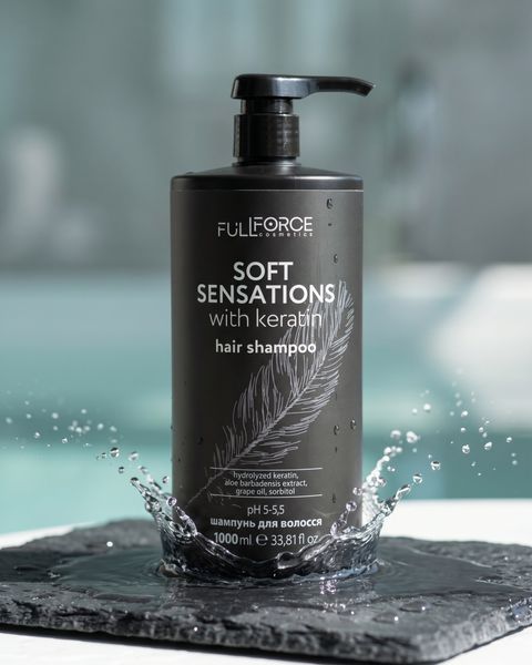 Щоденний м&rsquo;який шампунь з кератином Full Force SOFT SENSATIONS 1000ml