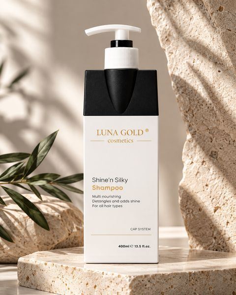Шампунь для блеска волос LUNA GOLD Shine&rsquo;n Silky 400 мл