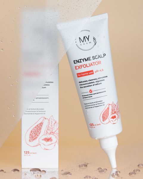 Энзимный пилинг MY COSM Enzyme Scalp Exfoliator для домашнего использования 125мл ENZYME SCALP фото